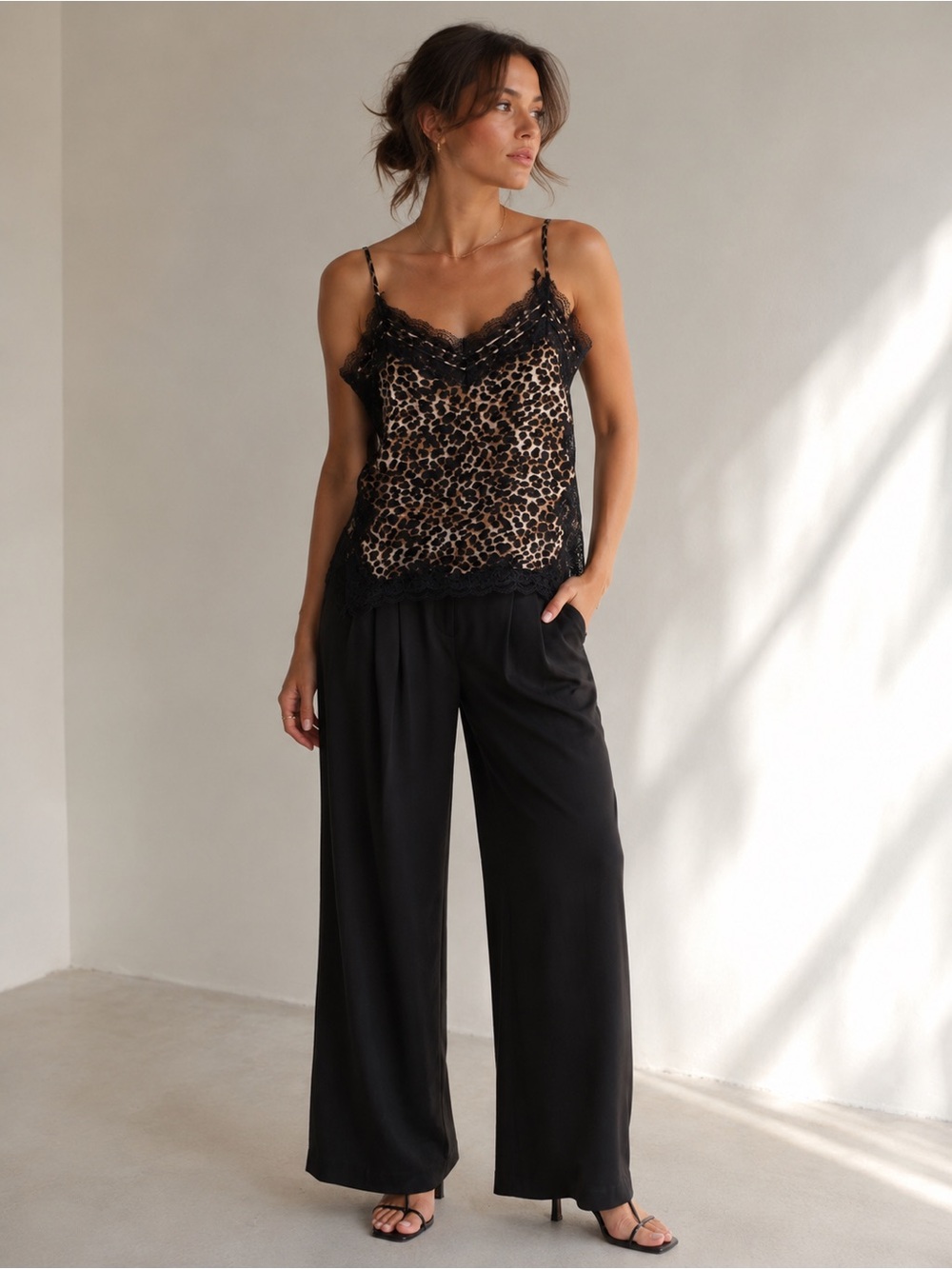 Leopard & Lace Cami NWT